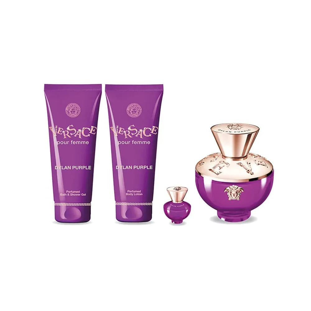 SET VERSACE DYLAN PURPLE POUR FEMME