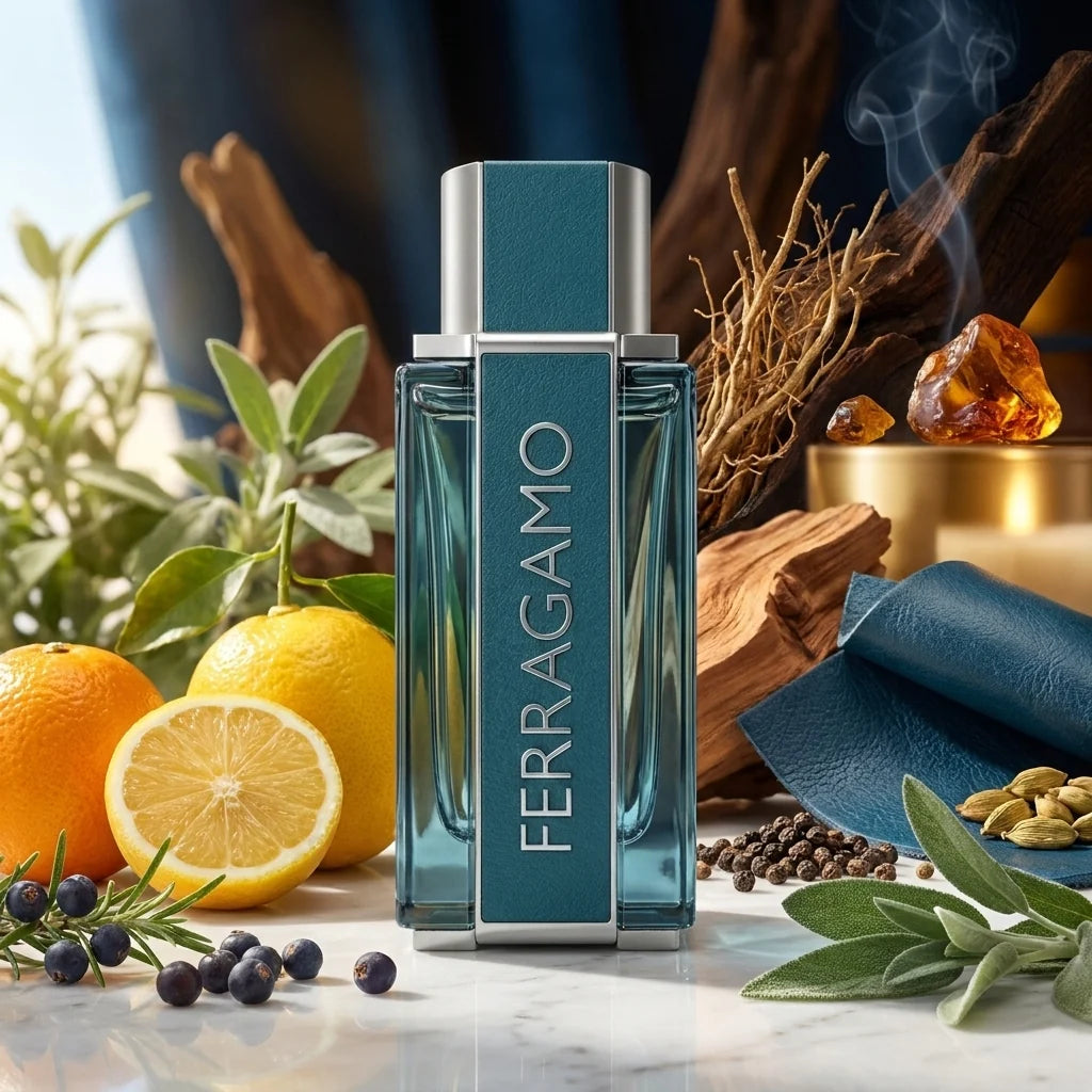 SET SALVATORE FERRAGMO INTENSE LEATHER