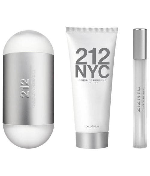 SET CAROLINA HERERA 212 NYC DAMA