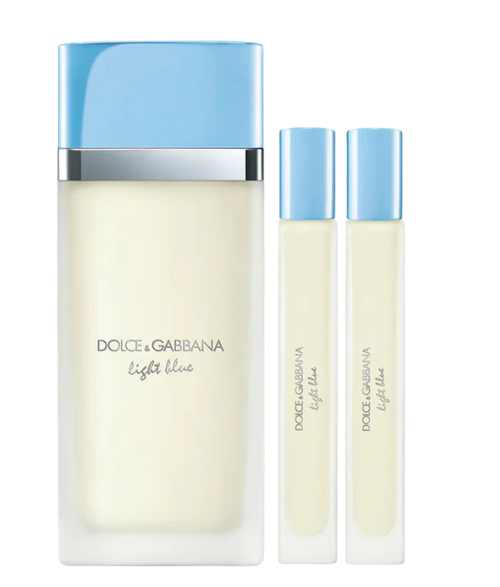 SET DOLCE & GABBANA LIGHT BLUE X 2 PERFUMEROS DAMA
