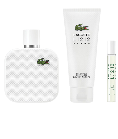SET LACOSTE L.12.12 BLANC EDT