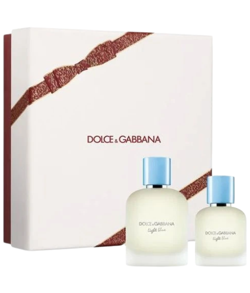 SET DOLCE GABBANA LIGHT BLUE HOMBRE