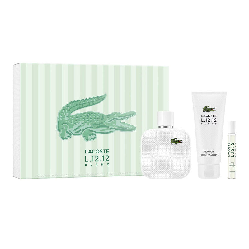 SET LACOSTE L.12.12 BLANC EDT