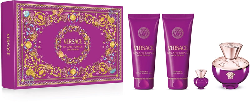 SET VERSACE DYLAN PURPLE POUR FEMME
