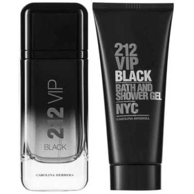 SET CAROLINA HERRERA 212 VIP BLACK HOMBRE