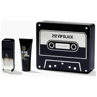 SET CAROLINA HERRERA 212 VIP BLACK HOMBRE