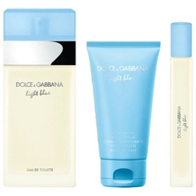 SET DOLCE GABBANA LIGHT BLUE DAMA