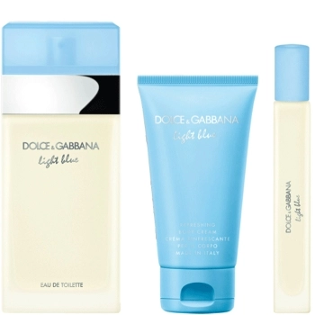 SET DOLCE GABBANA LIGHT BLUE DAMA