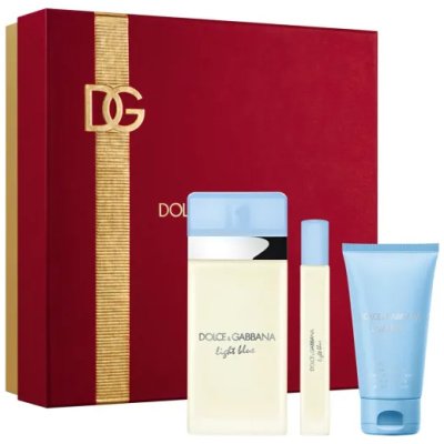 SET DOLCE GABBANA LIGHT BLUE DAMA
