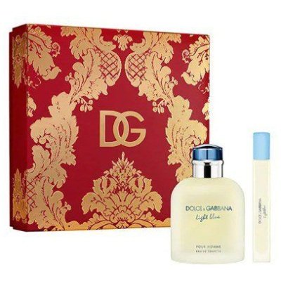 SET DOLCE GABBANA LIGHT BLUE HOMBRE