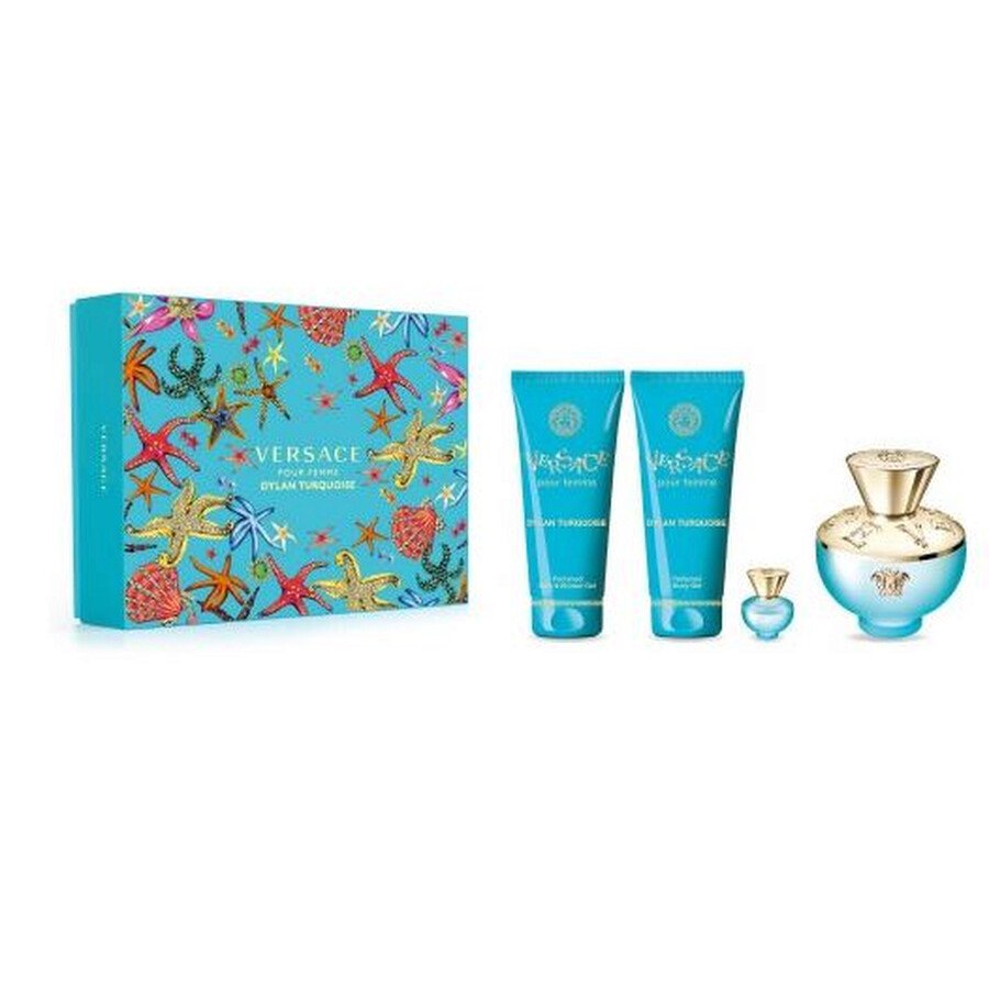 SET VERSACE DYLAN TURQUOISE DAMA