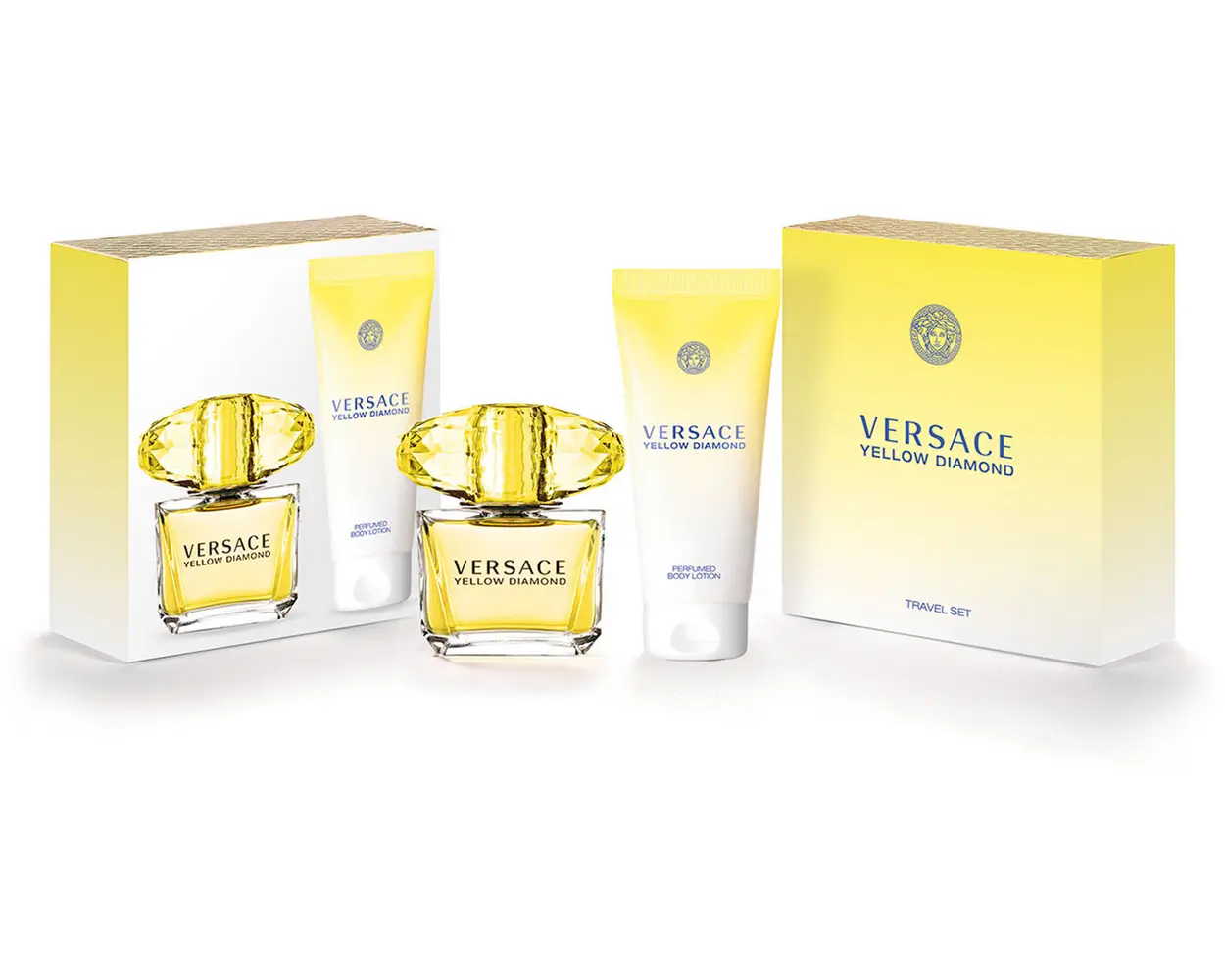 SET TRAVEL VERSACE YELLOW DIAMOND DAMA